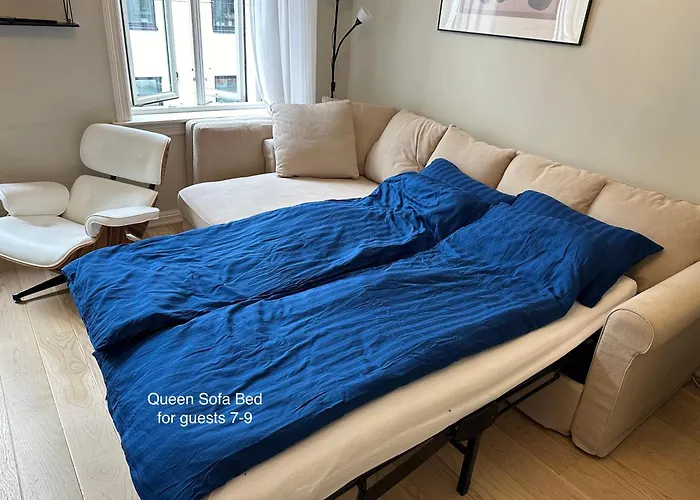 Classical 3 Bedroom, 2 Bath, Minutes From Royal Palace, Main Shopping Street, Restaurants & Downtown 公寓 奥斯陆